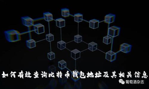 如何有效查询比特币钱包地址及其相关信息
